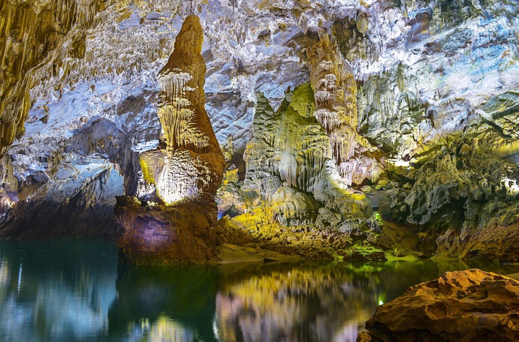 Beautiful stalactites of Phong Nha