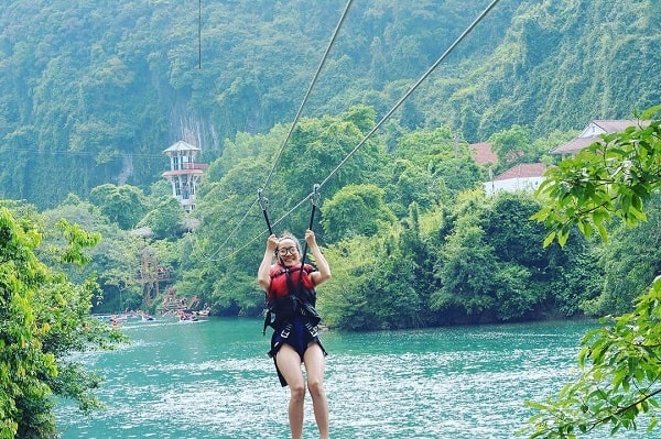 zipline sông chày hang tối